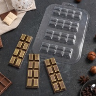 Форма для шоколада Батончик 2×4