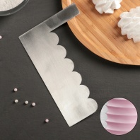 Шпатель кондитерский угловой Волна, 17х14 см