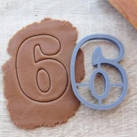 Форма для пряников Цифра 6, 10см