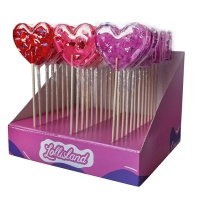 Леденцы на палочке Сердце с наполнением, 30гр - купить в магазине КондитерХауз Леденцы на палочке Сердце с наполнением, 30гр