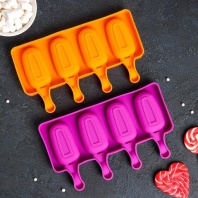 Форма для мороженого Эскимо малое, 4 ячейки