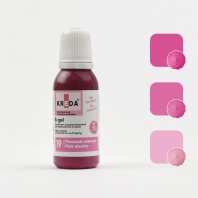 Краситель KREDA S-gel водорастворимый Розовый электро краситель концетрат, 10мл