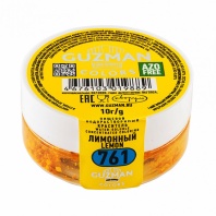 Краситель сухой водорастворимый GUZMAN лимонный №761, 10гр - купить в магазине КондитерХауз Краситель сухой водорастворимый GUZMAN лимонный №761, 10гр