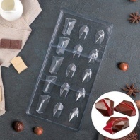 Форма для шоколада Драгоценные камни, 16 ячеек