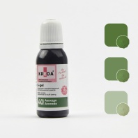 Краситель KREDA S-gel водорастворимый Авакадо насыщенный краситель концетрат, 10мл