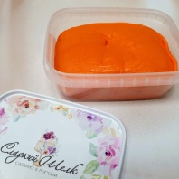 Сахарная мастика Сладкий шелк, Оранжевая