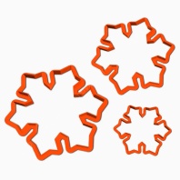 Набор форм для пряников Снежинки, 3шт