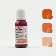 Краситель KREDA S-gel водорастворимый Персик краситель концетрат, 10мл