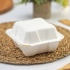 Бокс для бенто торта белый 15,2х15,4х8,8 см