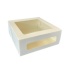 Коробка для тортов и пирожных Cake Window White 18х18х10см