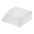 Коробка под торт с прозрачной крышкой Белая 235х235х100мм