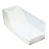 Коробка для рулета прозрачная Белая 300х110х110 мм