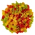 Фрукты засахаренные разноцветные в кубиках 6х6мм. Амброзио