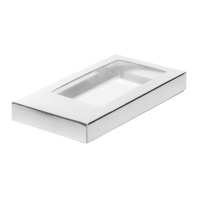 Коробка для шоколадной плитки Серебро 160х80х17мм - купить в магазине КондитерХауз Коробка для шоколадной плитки Серебро 160х80х17мм